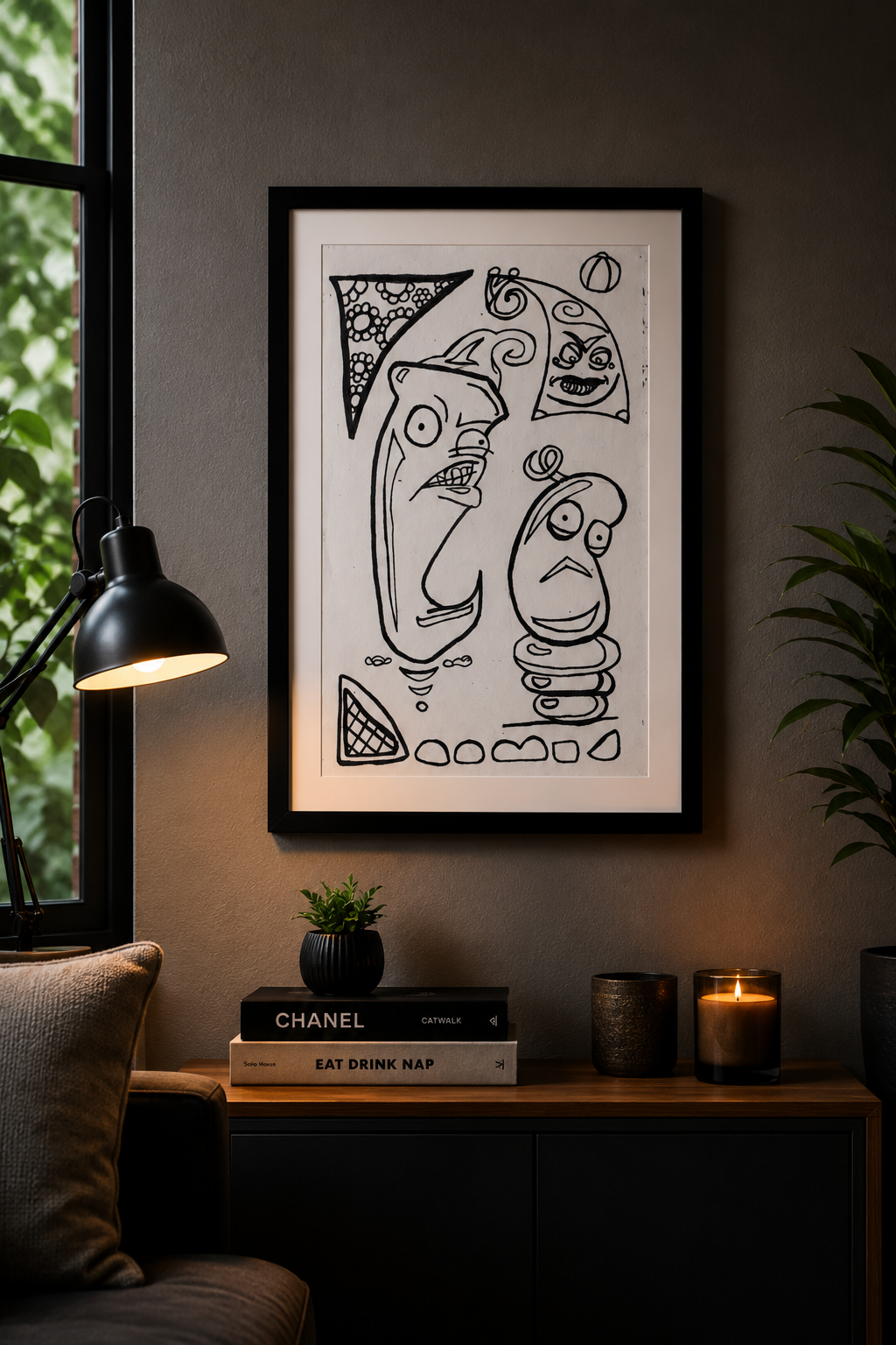 Angry Pepper Framed Poster