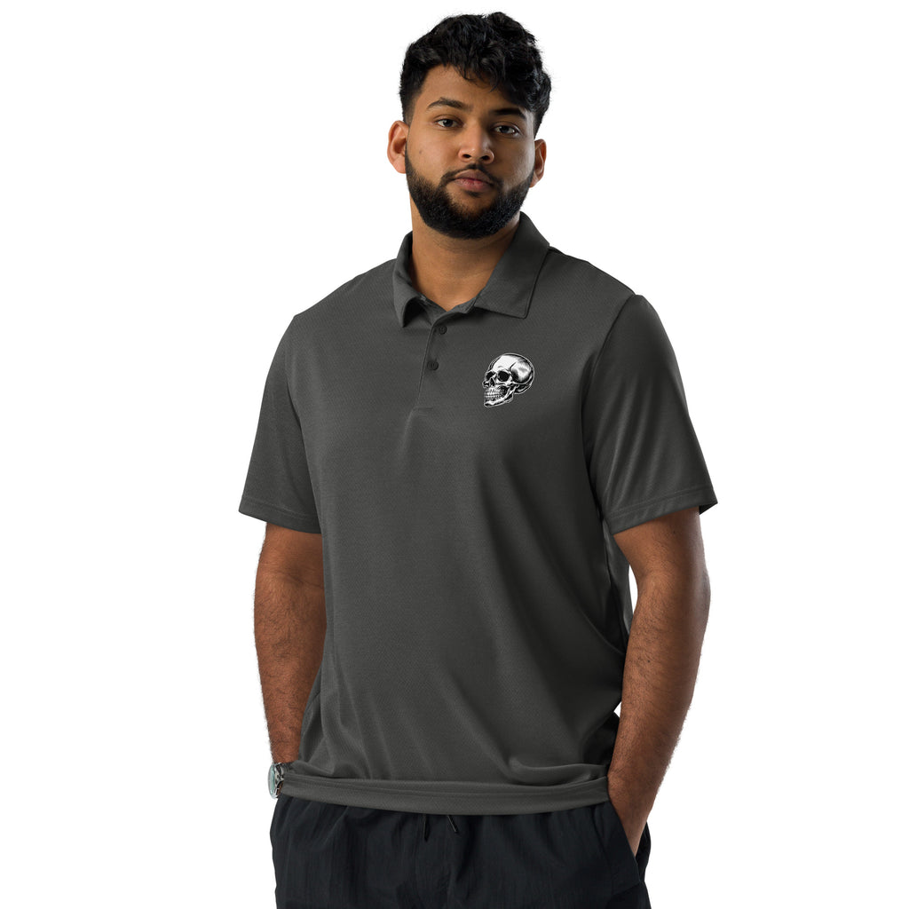 Skull Polo performance polo lifestyle shot
