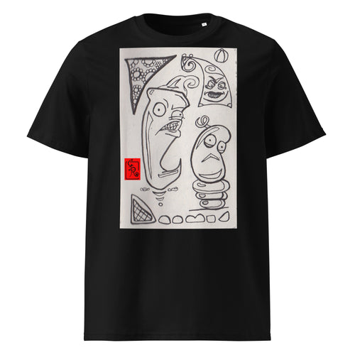 Angry Pepper Organic Tee black front view
