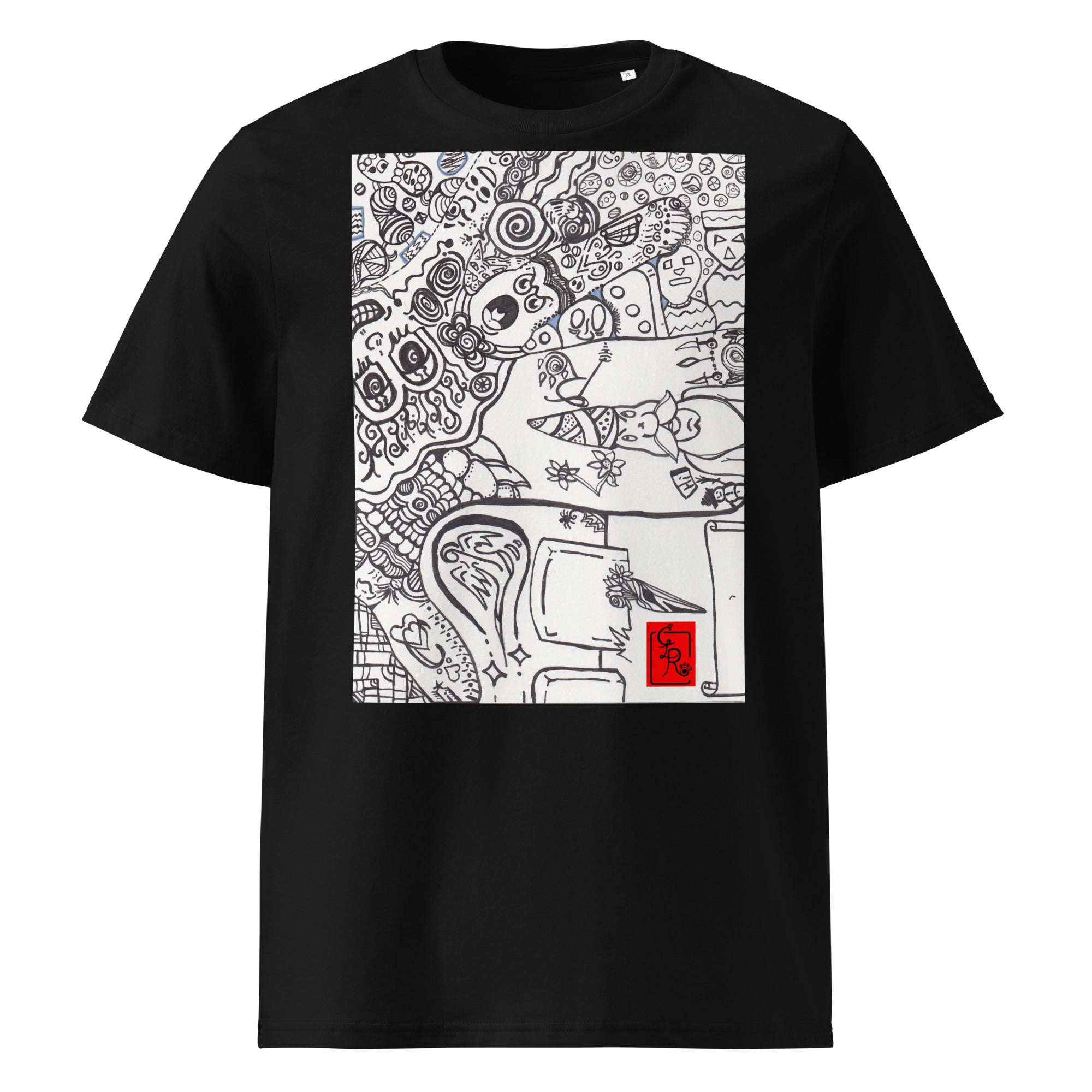 Unknown Organic Tee black front view
