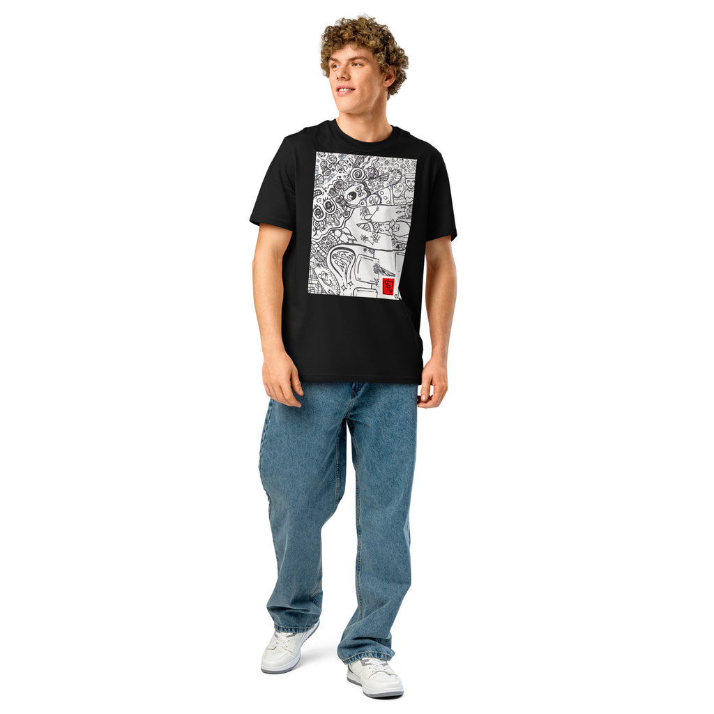 Unknown organic cotton graphic tee lifestyle shot
